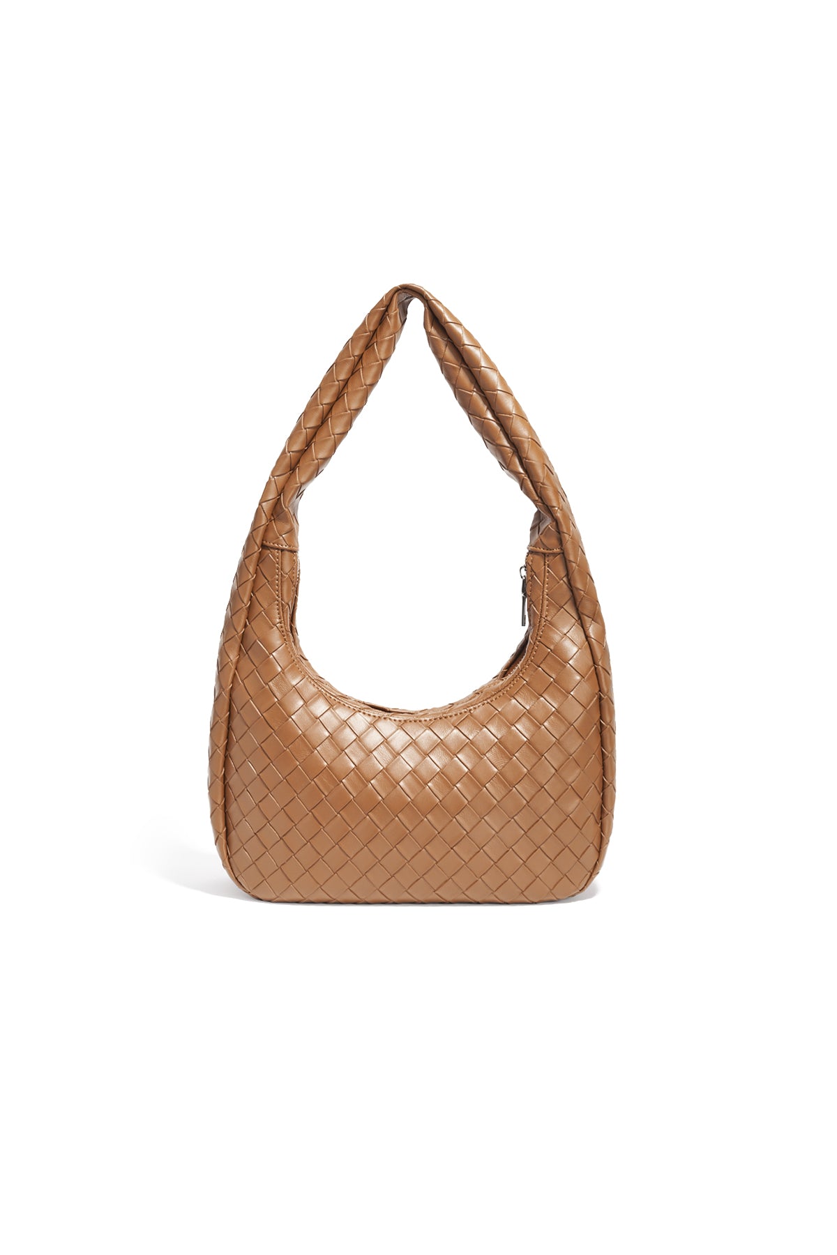 Bolsos de hombro de color liso, estilo casual, de poliuretano, para uso diario.